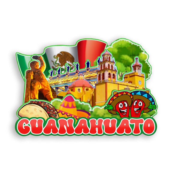 Refrigerator Magnet for Guanahuato Mexico  1843
