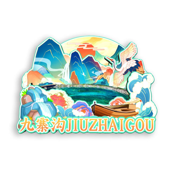 Kühlschrankmagnet für Jiuzhaigou, Sichuan, China 418
