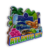 Refrigerator Magnet for Atlantic City New Jersey USA  1051