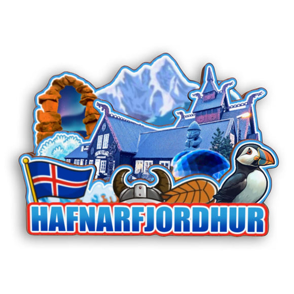 Refrigerator Magnet for Hafnarfjordhur Iceland  2255