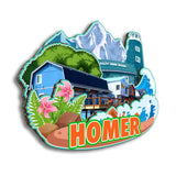 Kühlschrankmagnet für Homer Alaska USA 161