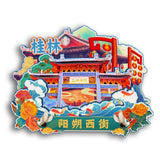 Refrigerator Magnet for Yangshuo West Street, Guilin, Guangxi, China  20