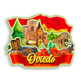 Kühlschrankmagnet für Oviedo, Spanien 1407