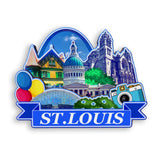Refrigerator Magnet for St.Louis Missouri USA  1018