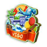 Kühlschrankmagnet für Vigo, Spanien 1553