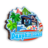 Kühlschrankmagnet für Dauphin Island Alabama USA 345