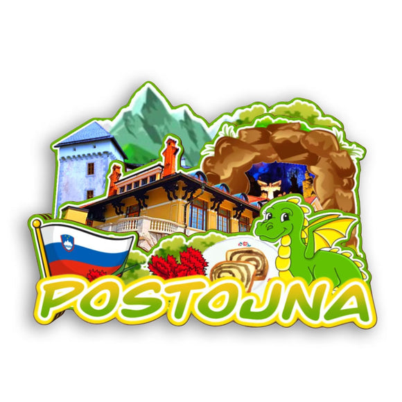 Refrigerator Magnet for Postojna Slovenia  2356