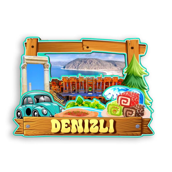 Refrigerator Magnet for Denizli Turkey  1676