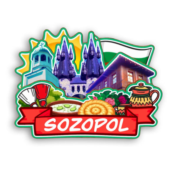 Refrigerator Magnet for Sozopol Bulgaria  2452