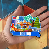 Refrigerator Magnet for Toulon France  2596