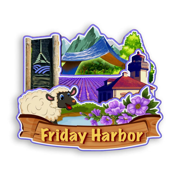 Refrigerator Magnet for Friday Harbor Washington USA  904