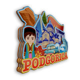 Refrigerator Magnet for Podgorica Montenegro  2427