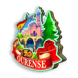 Kühlschrankmagnet für Ourense, Spanien 1552