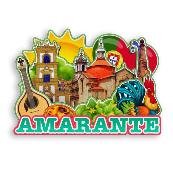 Refrigerator Magnet for Amarante Portugal  1963