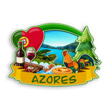 Refrigerator Magnet for Azores Portugal  1950
