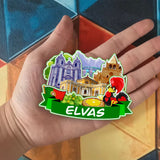 Refrigerator Magnet for Elvas Portugal  1965