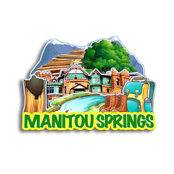 Refrigerator Magnet for Manitou Springs Colorado USA  286