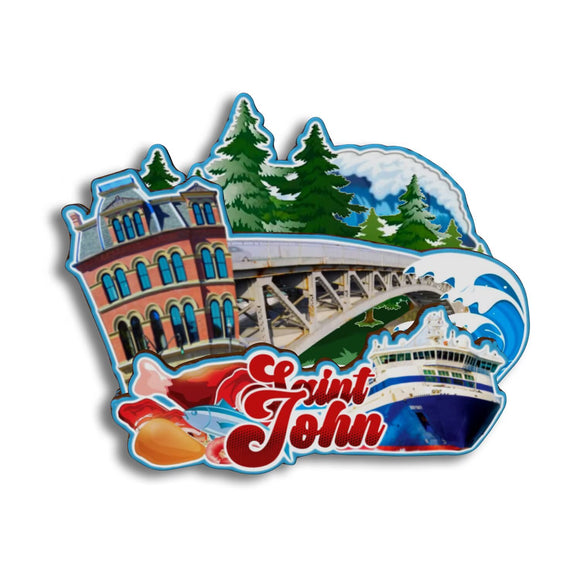 Refrigerator Magnet for Saint John Newfoundland Canada  122