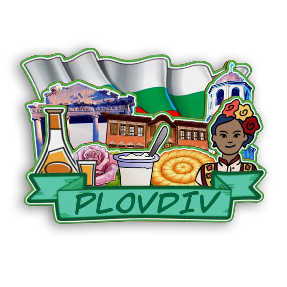 Refrigerator Magnet for Plovdiv Bulgaria  2441