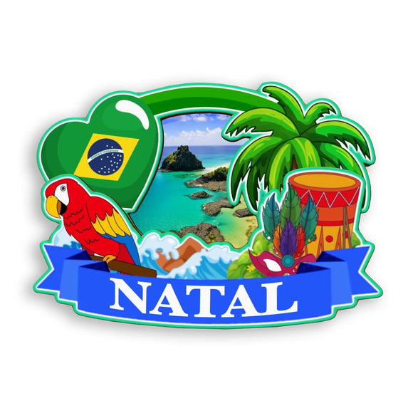 Refrigerator Magnet for Natal Brazil  1918