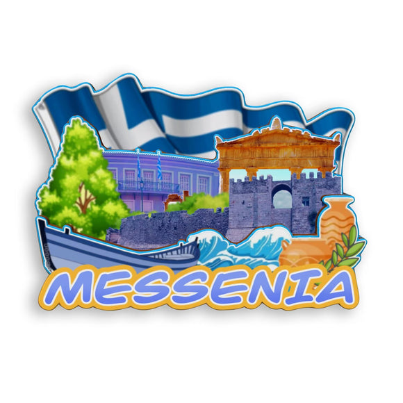 Refrigerator Magnet for Messenia Greece  1792