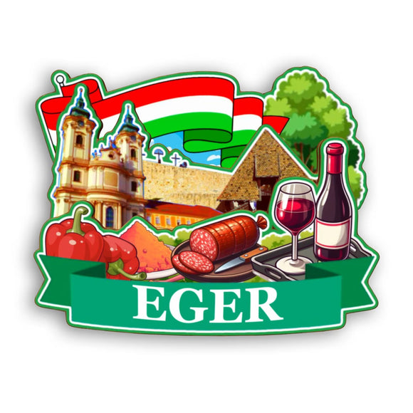Refrigerator Magnet for Eger Hungary  2140