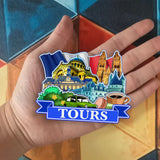 Refrigerator Magnet for Tours France  1338