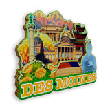 Refrigerator Magnet for Des Moines Iowa USA  938