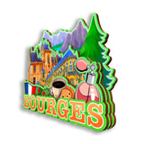 Refrigerator Magnet for Bourges France  2636