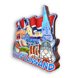 Kühlschrankmagnet für Kristiansand Norwegen 2277