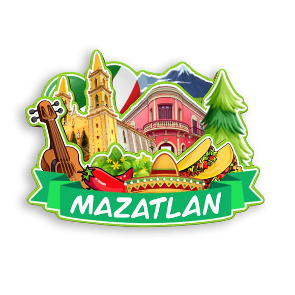 Refrigerator Magnet for Mazatlan Mexico  1804