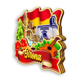 Refrigerator Magnet for Girona Spain  1529