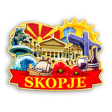 Kühlschrankmagnet für Skopje Nordmazedonien 2505