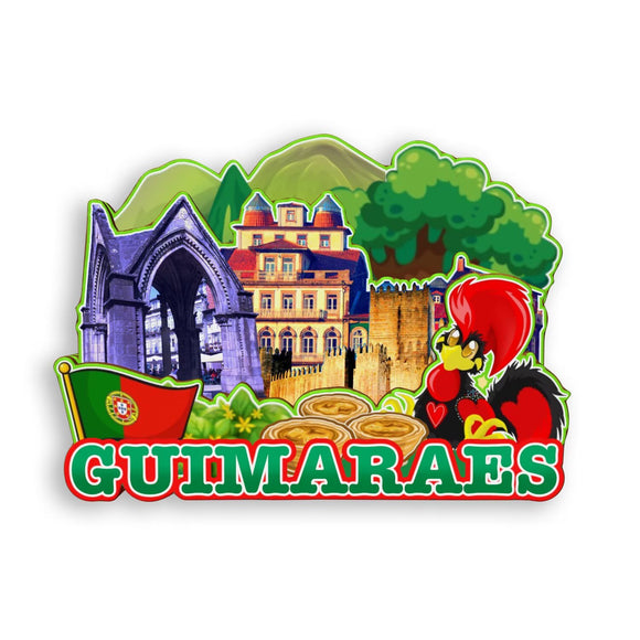 Kühlschrankmagnet für Guimaraes Portugal 1951