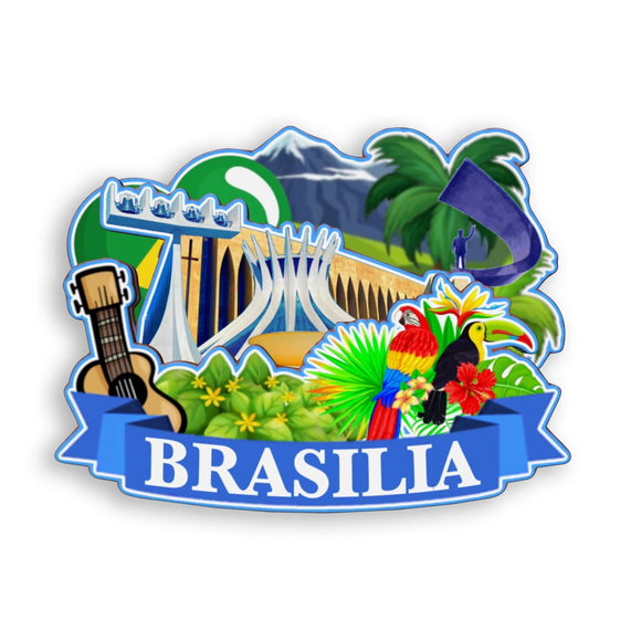 Refrigerator Magnet for Brasilia Brazil  1922