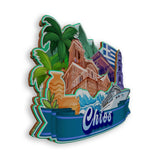 Магнит на холодильник для острова Хиос, Греция, 1772 г.