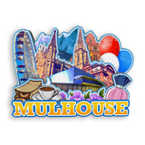 Refrigerator Magnet for Mulhouse France  1355