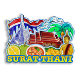 Refrigerator Magnet for Surat Thani Thailand  2811