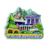 Refrigerator Magnet for Vicksburg Mississippi USA  1014