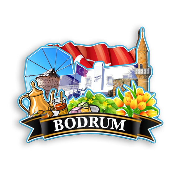 Магнит на холодильник Бодрум Турция 1638