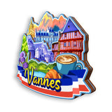 Refrigerator Magnet for Vannes France  1330