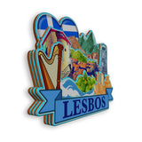 Refrigerator Magnet for Lesbos Greece  1794