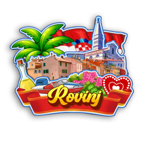 Kühlschrankmagnet für Rovinj Kroatien 2219