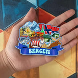 Kühlschrankmagnet für Bergen, Norwegen 2269