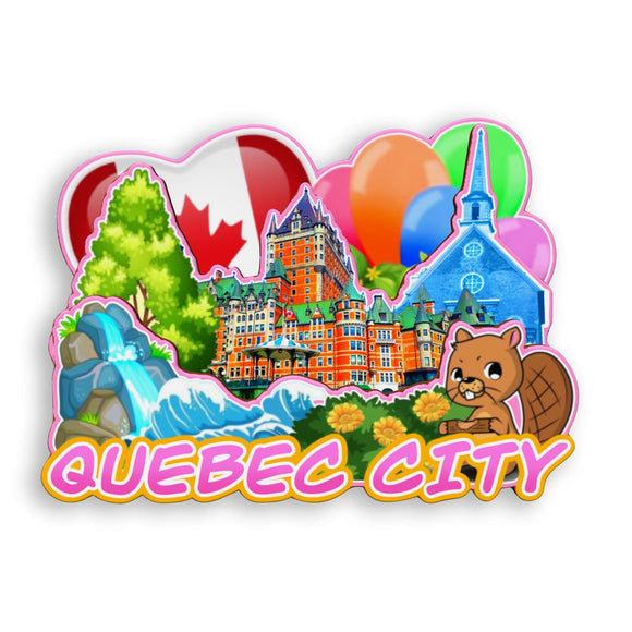 Refrigerator Magnet for Quebec City Canada  1872