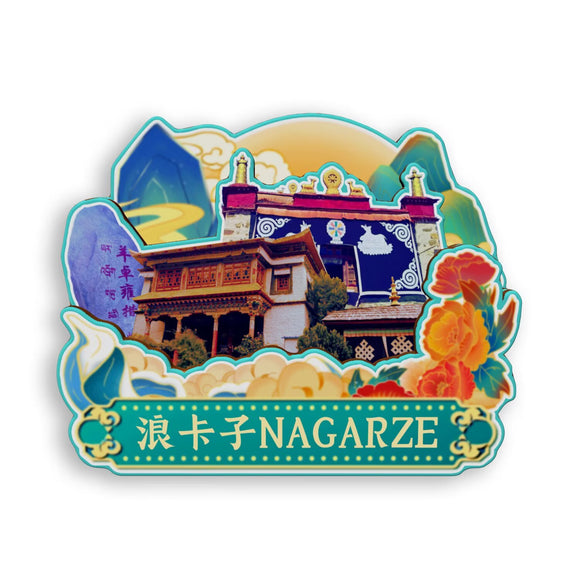 Магнит на холодильник для Ланггарзе, Тибет, Китай 846