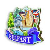 Refrigerator Magnet for Belfast UK  1453