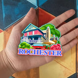 Магнит на холодильник для Рочестера, Нью-Йорк, США, 1076