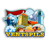 Refrigerator Magnet for Ventspils Latvia  2494