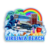 Магнит на холодильник для Вирджиния-Бич, Вирджиния, США 886